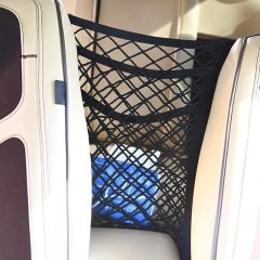 Araç İçi İki Koltuk Arası Cepli Elastik Örgü Düzenleyici File -2 Adet